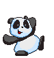 panda heureux